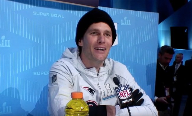 Tom Brady Super Bowl 52 Opening Night