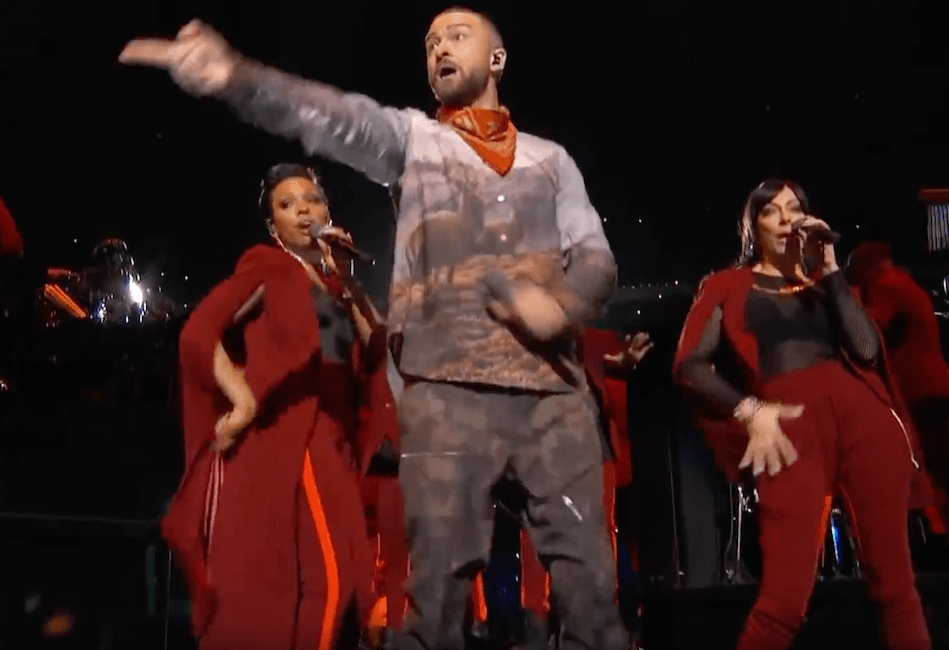 justin timberlake halftime outfit