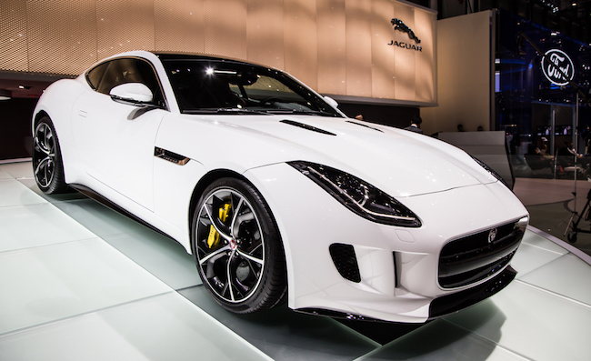 white jaguar f type