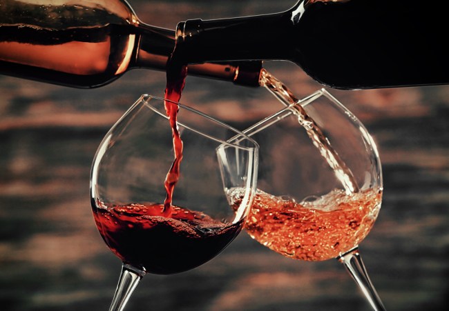 pouring wine