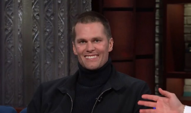 Tom Brady chugs beer