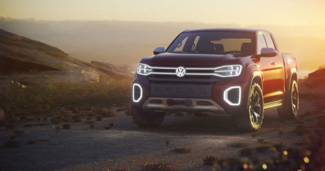 volkswagen atlas tanoak pickup truck