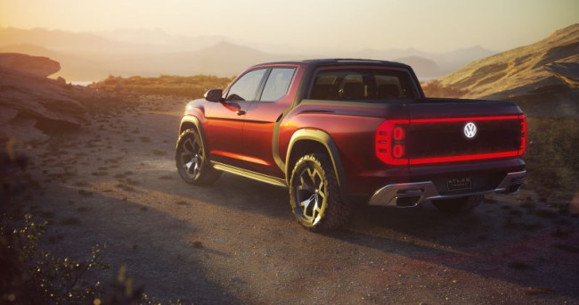 volkswagen atlas tanoak pickup truck