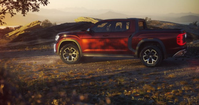 volkswagen atlas tanoak pickup truck