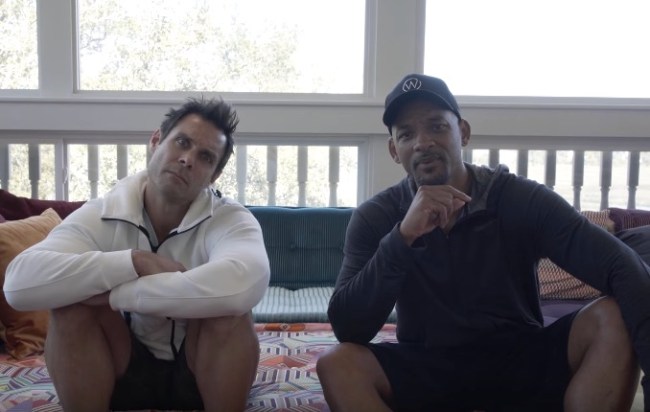 Will Smith helicopter bungee challenge