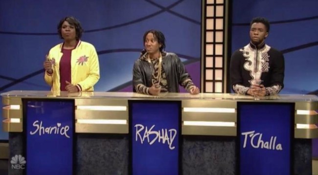 black-panther-chadwick-boseman-saturday-night-live-black-jeopardy
