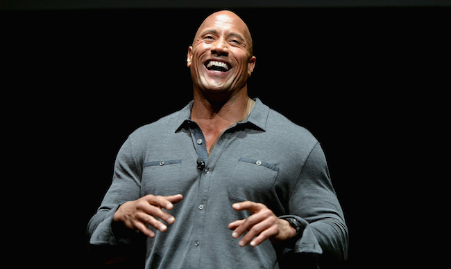 dwayne the rock johnson laughing