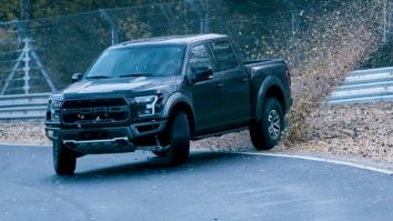 Watch A World Champion Drifter Make A Ford F-150 Raptor Pickup Truck Drift All Around Nurburgring