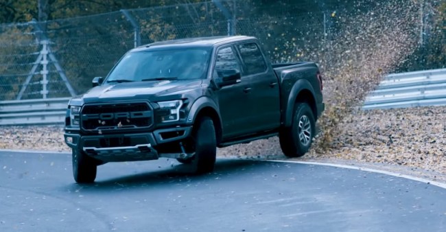 ford f-150 raptor drifting