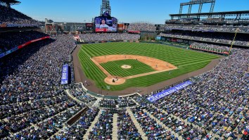 Fan Runs On The Field During Rockies-Cubs Game Before Getting Bundled By Three Security Guards