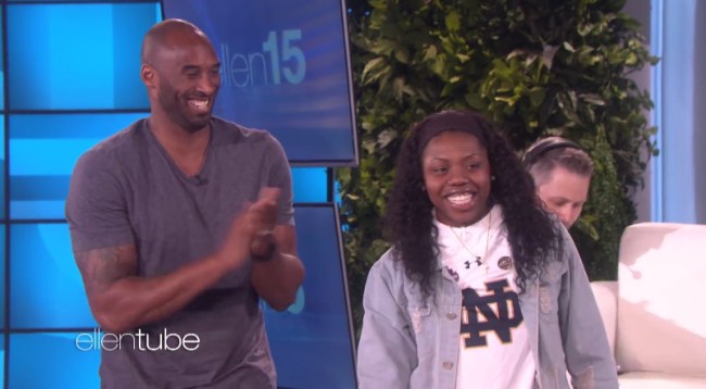 Kobe Bryant Surprises Arike Ogunbowale