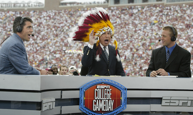 lee corso florida state headdress college gameday