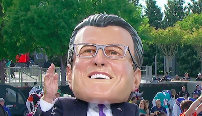 lee corso mel kiper mascot head