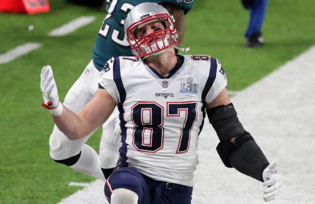 rob gronkowski patriots eagles super bowl