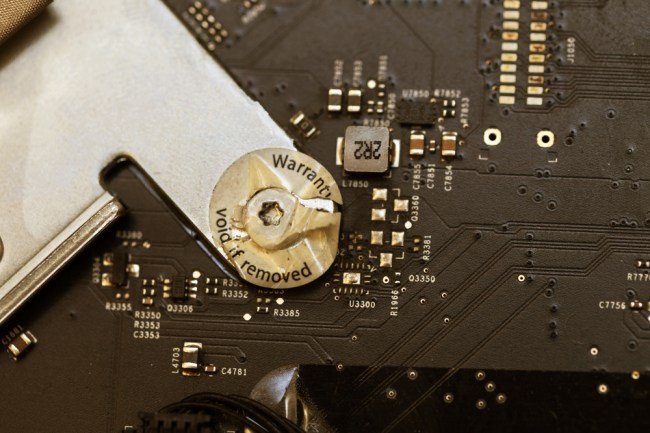 warranty void if sticker removed