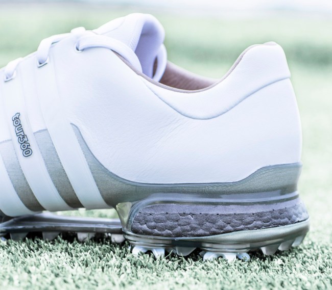 adidas TOUR360 silver BOOST golf shoes