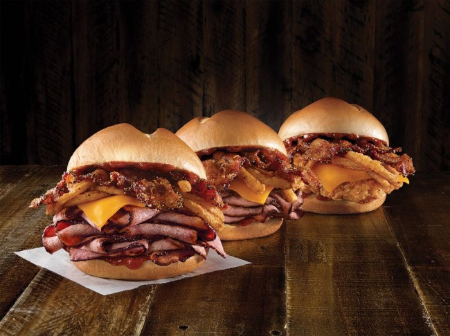 arbys bourbon bbq sandwiches