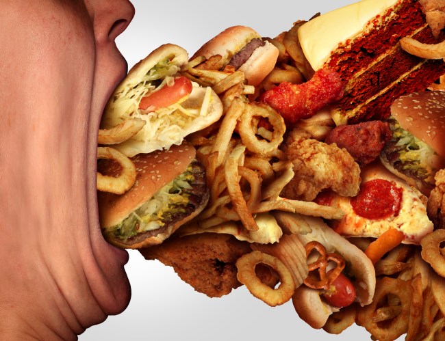 binge eating junk food