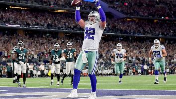 Jason Witten Got A Football Covered In Diamonds As A Retirement Gift From Jerry Jones