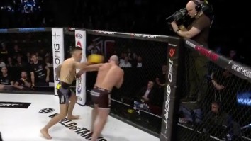 MMA Fighter Suffers The Gnarliest Eye Gash You’ll Ever See Courtesy Of A Flying Knee