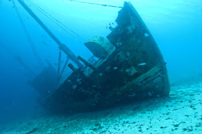 wooden shipwreck