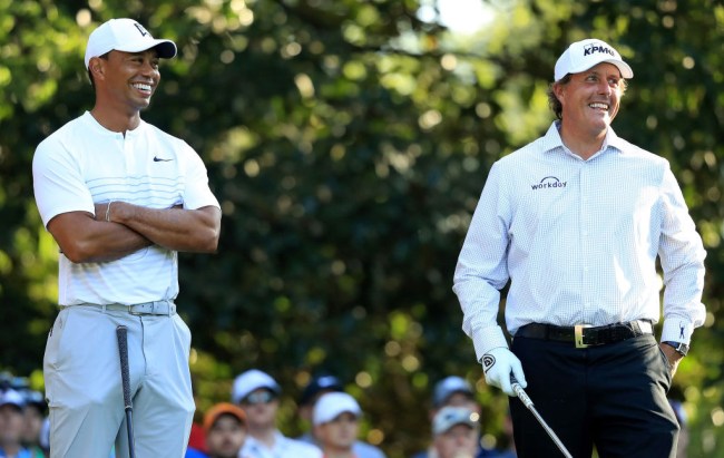 tiger woods phil mickelson smack talk charity match