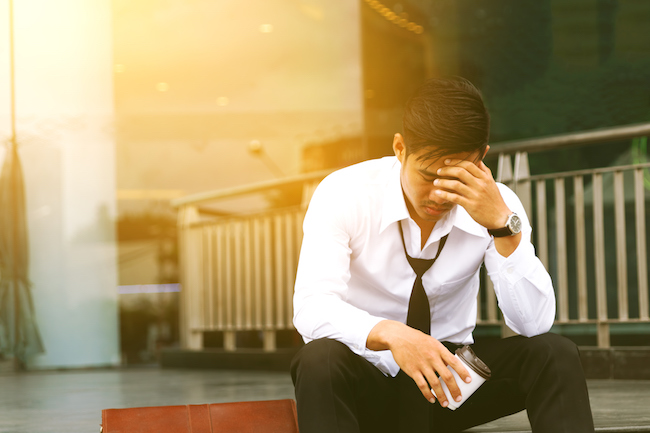 frustrated business man