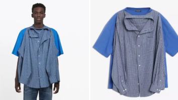 The Internet Is Dragging Balenciaga For Selling A $1,290 Shirt-On-A-Shirt