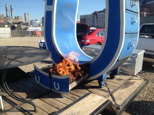 custom Indianapolis Colts smoker