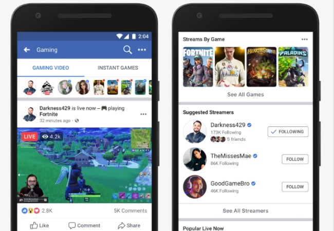 facebook gaming streaming hub