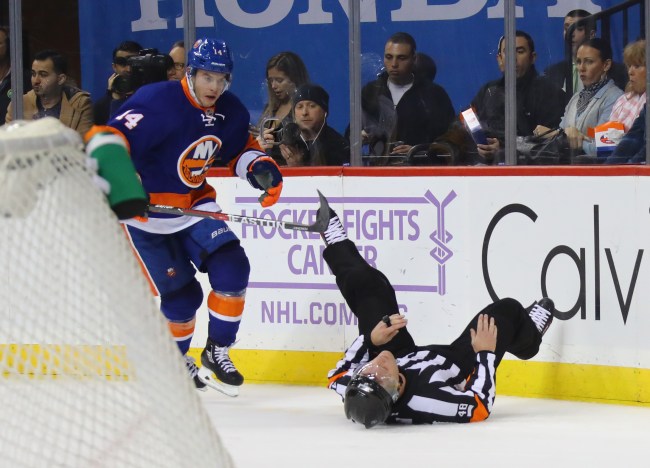 NHL referee Garrett Rank