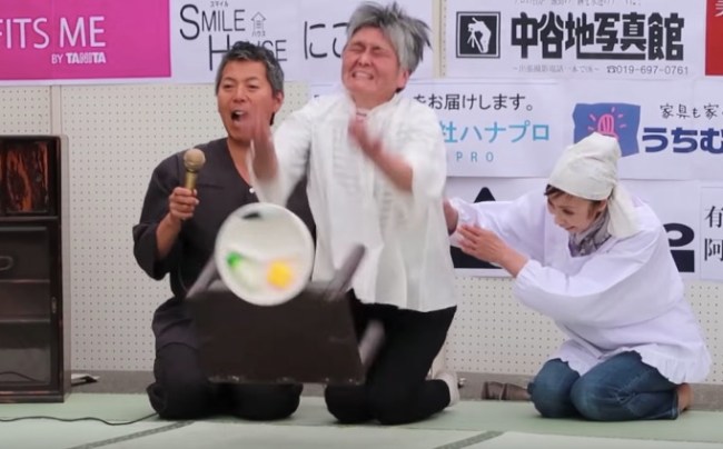 japan angry table flipping contest