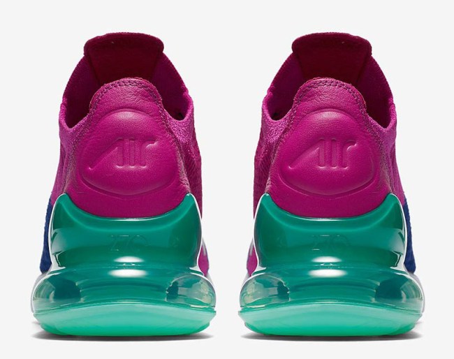 Nike Air Max 270 Flyknit Fuchsia Teal