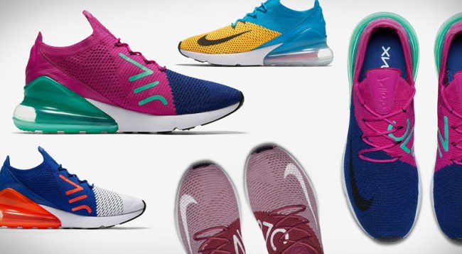 Nike Air Max 270 Flyknit Fuchsia Teal