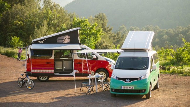 nissan e-nv200 electric camper