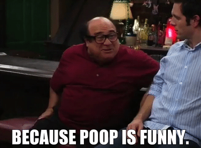 poop is funny always sunny