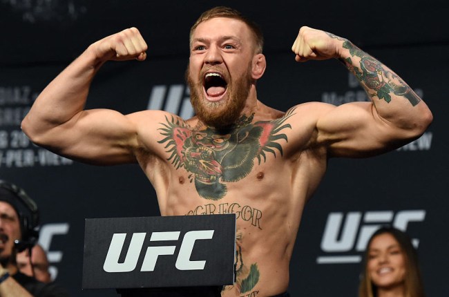 conor mcgregor weigh in