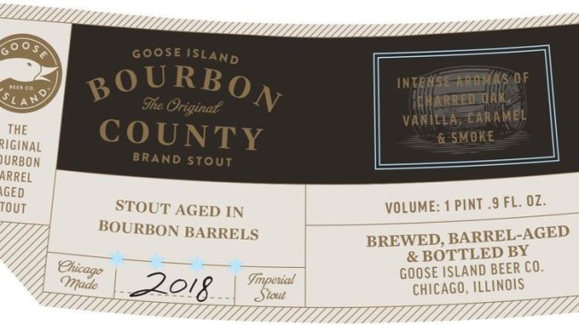 goose island bourbon county labels