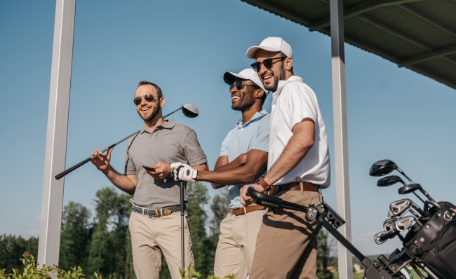 group of guys golfing