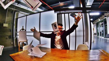 Disgruntled Office Employee Quits Job After Trashing Boss’s Office And Spraying Champagne Everywhere