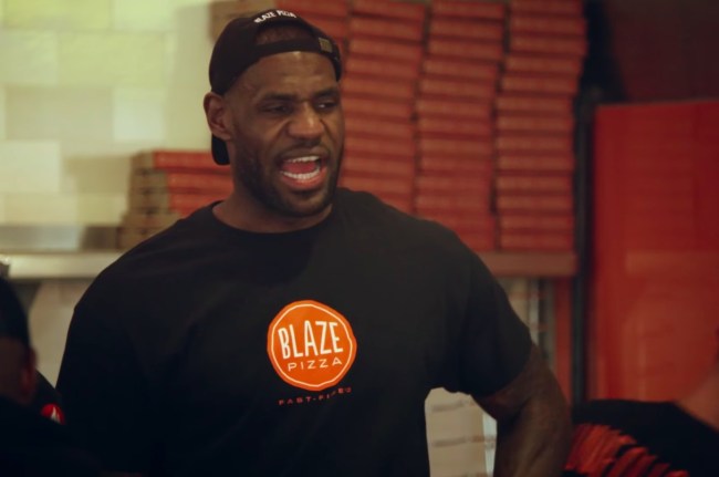 lebron james blaze pizza