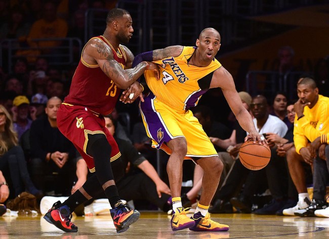 lebron james guarding kobe bryant