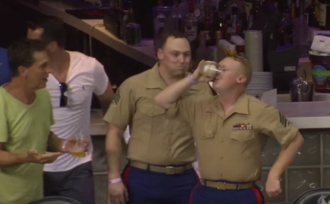 Marlins fan chugs home run beer