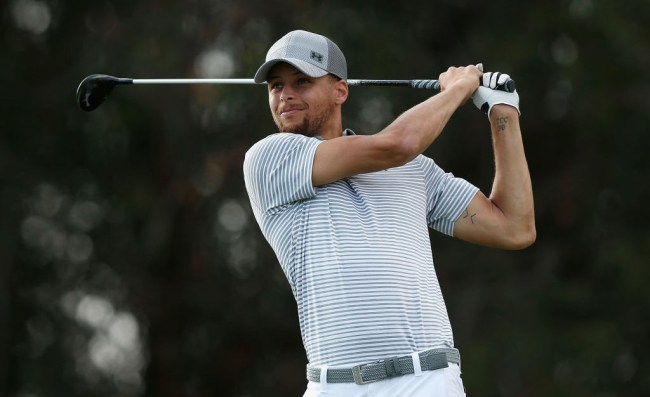 steph curry golfing
