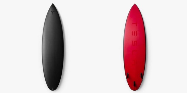 tesla surfboard