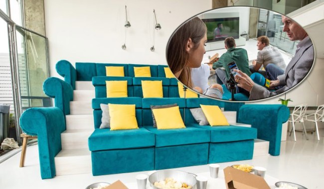 triple decker three story sofa couch