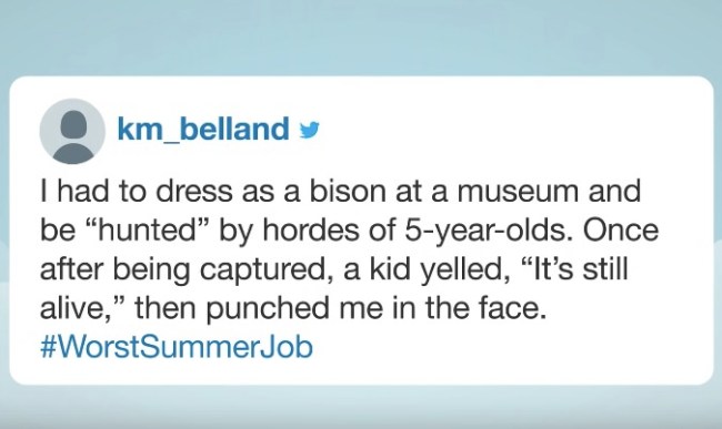 worst Summer jobs