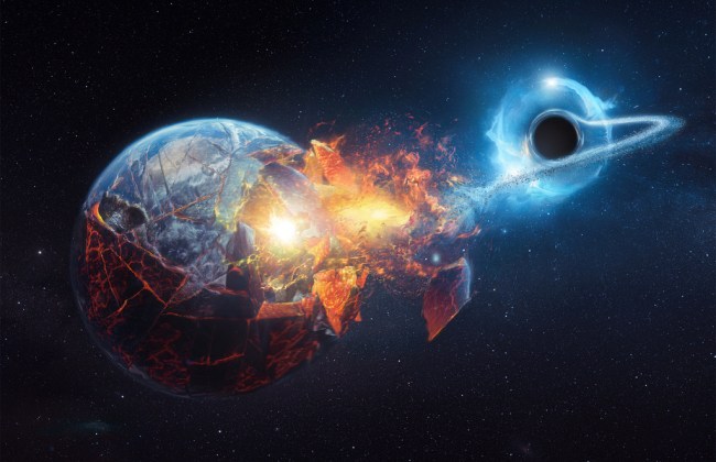 black hole earth