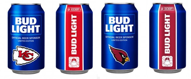 Bud Light 2018 NFL Beer Cans