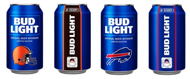 Bud Light 2018 NFL Beer Cans